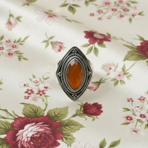 Vintage Boho Carnelian Gemstone <b>Ring</b> pure 925 Sterling <b>Silver</b> Rose Gold Yellow Gold Plated Handmade <b>Statement</b> Jewelry Women Men - Product Image 1