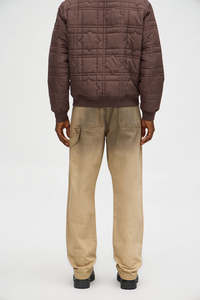 Pantalones Cargo para Hombre, Algodón Denim, Peso Medio, Color Sólido, Corte Regular, Estilo Casual Otoñal - Product Image 2