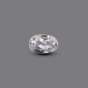 Aigue-marine verte ovale non montée - 4,15 carats, zircon blanc de luxe pour bijoux fins - Product Image 1
