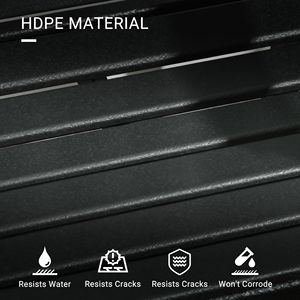 Sedia da pranzo da esterno nera con schienale a doghe, poltrona in plastica con braccioli per giardino, piscina, appartamenti/eventi/uso esterno - Product Image 5