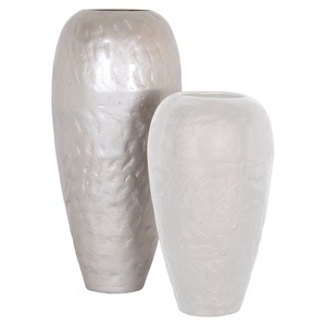 Vase mural design moderne, best-seller, forme ovale, fait main, décoratif, hauteur 34 cm et 28 cm, finition dorée - Product Image 4