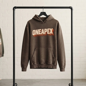 Sudaderas con Capucha Personalizadas Color Marrón 100% Algodón con Estampado Animal, Ropa Casual Urbana para Hombre, OEM ODM, Venta al Por Mayor - Product Image 1