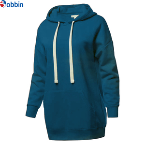 <b>Women</b> <b>Long</b> Oversized <b>Hoodies</b> & Tracksuits Plus Size Custom Embroidered 100% Cotton Winter Streetwear Drop Shoulder Hooded - Product Image 5