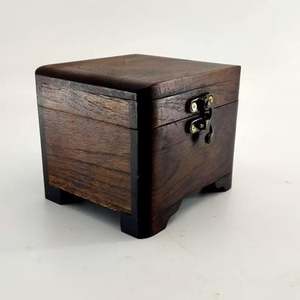 Minimalist wooden jewelry storage for dresser High end wooden gift box with lid - Product Image 5