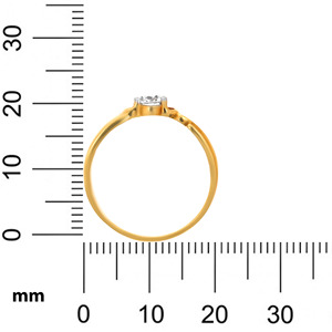 Spherical Bond <b>Men</b> Solitaire <b>Ring</b> Elegant Round Cut Diamond Look Solitaire Wedding <b>Ring</b> <b>for</b> Women in Premium Yellow Gold Plated - Product Image 5
