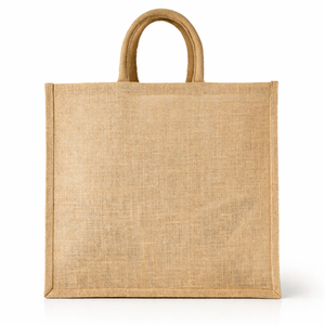 Grand sac de courses réutilisable en jute avec impression de logo personnalisé pour le transport d'épicerie et la promotion de la marque, sac fourre-tout durable et écologique - Product Image 3