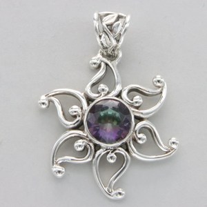Pendentif Jaura Jewels en Pierre de Lune, Argent Sterling 925 Plaqué Rhodium, Sertissage Clos, Minimaliste, Usage Quotidien, Certifié Unisexe - Product Image 2