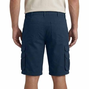 2026 Trendy Khaki Quick Dry Cargo Shorts 100% Cotton Knitted Mid Waist Beachwear Canvas Breathable Button Fly Casual Men Shorts - Product Image 5