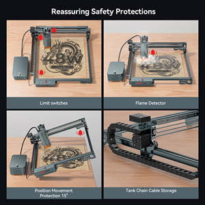 <span class=keywords><strong>C4</strong></span> Pro Router CNC per Legno, <span class=keywords><strong>Macchina</strong></span> da Taglio Laser per Carta, <span class=keywords><strong>Macchina</strong></span> da Taglio Laser CNC 3D per Cristallo, Acrilico e Metallo - Product Image 3