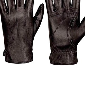 2023Premium High Quality Sheep <b>Skin</b> Material Wholesale Full Finger Coverage Fashion Leather Gloves for Men - Product Image 6