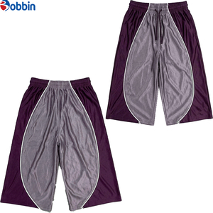 New Arrival Custom Clothing Manufacturers Streetwear 100% Polyester Hip Hop Piping Color Block <b>Patch</b> Embroidery Baggy <b>Shorts</b> - Product Image 4