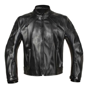 Veste de moto pour homme en PU avec fermeture éclair, deux poches, personnalisable, de qualité supérieure, coupe-vent, pour l'hiver - Product Image 5