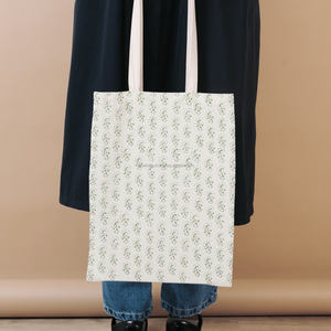 Hot Sale Block Printed Shoulder Bags with Different Floral Pattern Custom Made Elegant Daily Use Printed <b>Clothes</b> Bag - Product Image 1