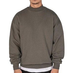 Sweat-shirt ample à capuche pour homme, personnalisable, uni, imperméable, en jersey polyester/coton, manches longues, surdimensionné - Product Image 2