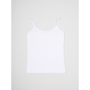 Canotta da donna in cotone 2 pezzi in M/L bianco - Product Image 1