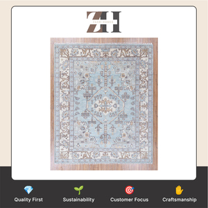 Alfombra de Lana Persa Tradicional Anudada a Mano con Patrón Floral Kashan, Alfombra Hecha a Mano de Primera Calidad, Venta al Por Mayor en India - Product Image 6