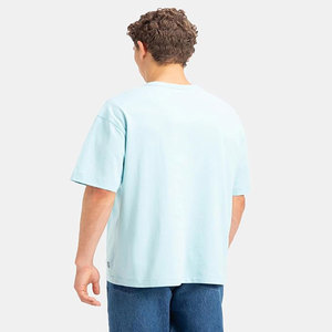 Camiseta de hombre de marca a la moda, corte holgado, de algodón puro de alta calidad, cuello redondo, manga corta, tejido suave y ancho. - Product Image 1