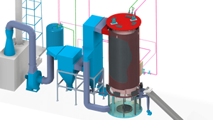 Calentador de Fluido Térmico de Biomasa Industrial de Alto Rendimiento de 1M-8M Kcal, Vertical, de Alta Presión, Controlado por PLC, Precio de Fábrica - Product Image 4