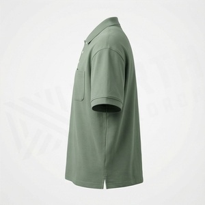 เสื้อโปโลชายพิมพ์โลโก้ตามสั่ง ผ้าฝ้าย สีตามสั่ง แขนสั้นลำลอง มีกระเป๋าหน้า ระบายอากาศได้ดี เหมาะสำหรับกอล์ฟและกิจกรรมต่างๆ - Product Image 3