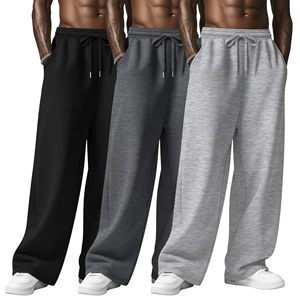 Wholesale <b>Mens</b> 100% Pure Cotton Loose Fit Baggy Sweatpants Drawstring Waistband Deep Pocket Casual <b>Trousers</b> For <b>Men's</b> - Product Image 6