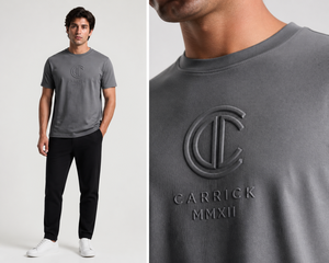 เสื้อยืดผู้ชายพรีเมียม 220G ผ้าฝ้าย 100% ปักโลโก้ คอกลม แขนสั้น เสื้อผ้าสตรีทแวร์ลำลอง, เสื้อผ้าแบรนด์สั่งทำพิเศษ - Product Image 2