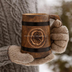 Mug à café en bois de qualité supérieure, fabriqué à la main en Inde, produit d'exportation de la meilleure qualité, proposé au prix le plus bas, livraison mondiale - Product Image 2