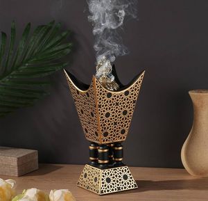 Royal Design Wooden <b>Incense</b> Burner Sandalwood Aromatic Diffuser Geometric Design All-Season Use Aromatherapy <b>Incense</b> <b>Holder</b> - Product Image 3