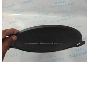 Pre Seasoned Cast Iron Dosa Tawa <b>Large</b> Flat Cooking <b>Pan</b> for Pizza Roti Chapati Crepe & Pancake Durable Kitchen Cookware - Product Image 4