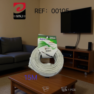 Cable de TV de Alta Calidad de 15 Metros, Macho y Hembra, Nuevo - Product Image 3