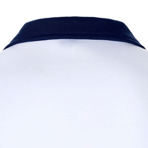 Mens Color Block <b>Polo</b> Shirt <b>White</b> Blue Yellow Stripe Short Sleeve Breathable Cotton Blend Casual Wear - Product Image 6