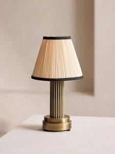Elegant Iron <b>Table</b> <b>Lamp</b> with Premium Linen Shade for Home Office <b>Study</b> Desk Decorative Lighting Solution - Product Image 3