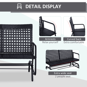 Sedia a dondolo da giardino per panche da patio - Product Image 2