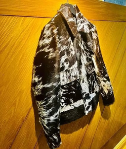 Chaquetas de Mujer de Cuero Vacuno Auténtico, Chaqueta Varsity de Lujo con Cinturón en la Cintura - Product Image 3