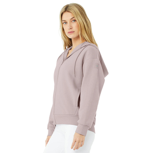 Vente en gros de sweat-shirts pour femmes en coton coupe-vent, avec fermeture éclair, poche kangourou, manches longues, doux, classiques, en polaire - Product Image 1