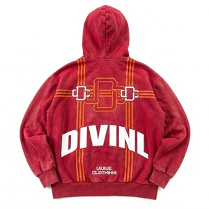 Sweat à capuche personnalisé épais à fermeture éclair intégrale, style vintage délavé au soleil, effet usé, coupe oversize, 100 % coton French Terry - Product Image 6