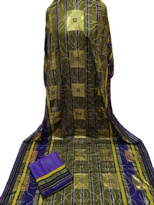 Último Modelo de Vestido de Novia Africano Elegante para Mujer, Tejido Jacquard Sólido de Spandex/Poliéster, Secado Rápido, Peso Medio, Calidad Industrial - Product Image 6