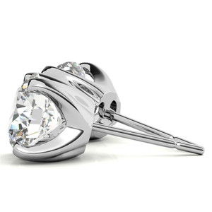Newest Luxury Lab Grown Diamond Solitaire <b>Stud</b> <b>Earrings</b> 18k Yellow Gold <b>Fine</b> & Round Shape Jewellery For Women And Girls Wear - Product Image 4