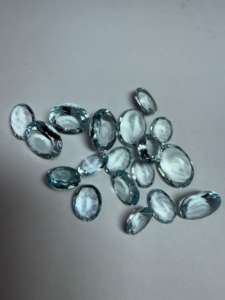 Aguamarina Natural, Corte Esmeralda Ovalado, Facetada, Tamaño Libre, Piedra Preciosa |   Piedra de Aguamarina Azul Suelta para Joyería y Venta al por Mayor - Product Image 5