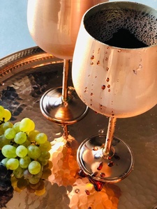 luxury copper <b>wine</b> <b>goblet</b> premium copper <b>wine</b> <b>goblet</b> designer copper <b>wine</b> <b>goblet</b> elegant copper <b>wine</b> - Product Image 5
