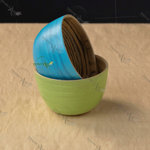 Cuenco de bambú artesanal, diseño clásico personalizado para comedor orgánico ecológico de Vietnam - Product Image 1