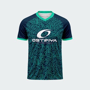 Camiseta de Fútbol Ligera, Transpirable y Moderna con Cuello en V, Unisex para Adultos, Ropa Deportiva Personalizada, Color Sólido, Impresión de Nombre en la Parte Delantera - Product Image 4