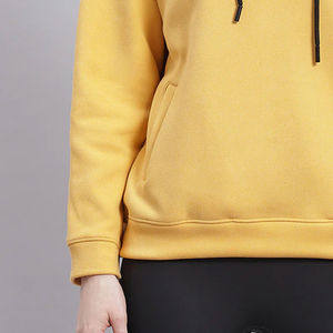 Vente en gros – Nouveauté 2026 – Sweat à capuche confortable en polaire pour femme, 100 % coton, avec logo personnalisé sur le devant, idéal pour l'hiver - Product Image 6