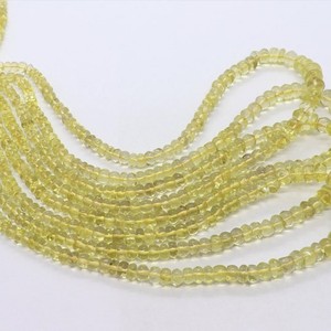 Perles Rondelles Lisses en Quartz Citron Naturel 4MM 8MM, Perles en Quartz Jaune en Vrac, Prix de Gros, Lot de 15 Pouces pour Fabrication de Bijoux - Product Image 1