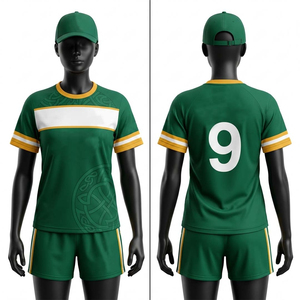 Uniforme de Rugby con Diseño Personalizado, Camiseta de Alta Calidad 100% Poliéster, Impresión Digital 3D, Ligera, Transpirable, Cuello Redondo, Media Manga - Product Image 3