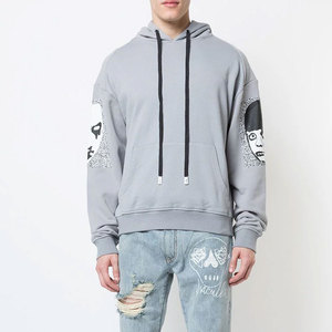 เสื้อฮู้ดดี้แบบกระดุมสองแถวสั่งทำพิเศษ 500GSM ขายส่ง รับผลิตแบบ OEM/ODM เสื้อสเวตเชิ้ตฮิปฮอปผู้ชายสำหรับฤดูหนาว ปักโลโก้ตามสั่ง - Product Image 2