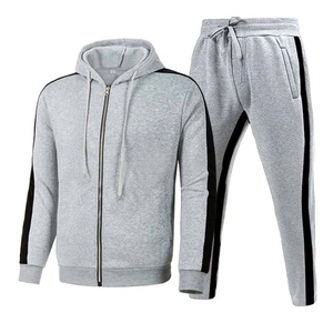 Unisex Red Hooded Lightweight <b>Retro</b> <b>Tracksuit</b> Set Solid Color Full Sleeve Zipper Front Casual Joggers Side Pockets Winter Wear - Product Image 1