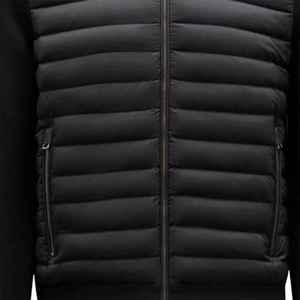 Blouson Bomber Homme Noir en Peau de Mouton à Capuche, Fermeture Éclair Intégrale, Coupe-Vent, Motif Uni, Décontracté, Hiver, Coupe Ajustée – Meilleure Vente - Product Image 3