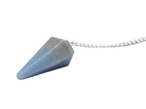 Péndulo de Cristal de Angelita Natural, Colgante de Piedra Curativa para Radiestesia, Proveedor Mayorista de Gemas de la India - Product Image 3