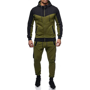 Conjunto Deportivo Informal de Algodón para Hombre, Sudadera con Capucha, Pantalones Deportivos, Ropa Deportiva para Correr a Diario - Product Image 1