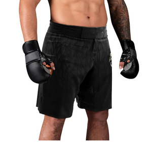 MMA <b>Shorts</b> for Martial Arts Grappling Training Breathable Quick Dry Fabric Custom Front Logo <b>Polyester</b> Material for Gym Athletic - Product Image 3